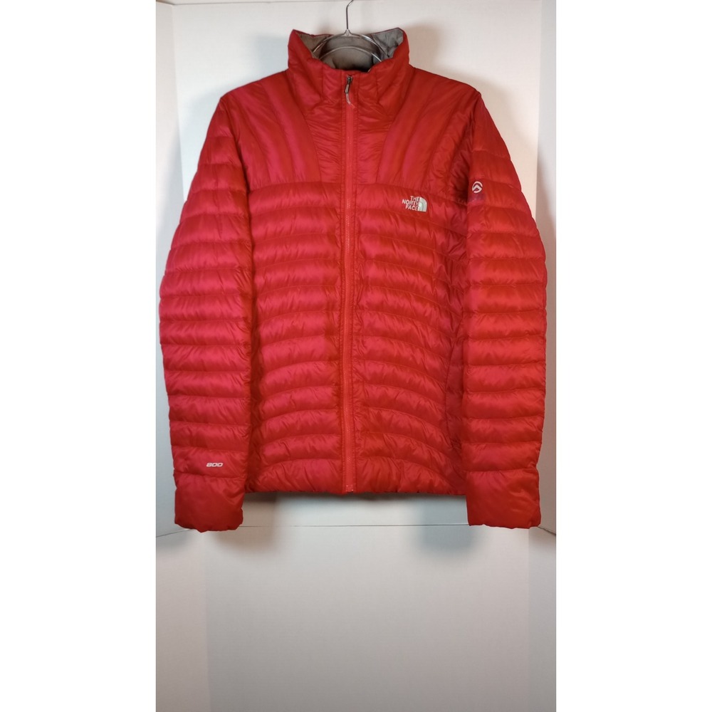 North Face Summit Series RED Jacket Coat Womens Sz XL Pertex Quantum Goose Down